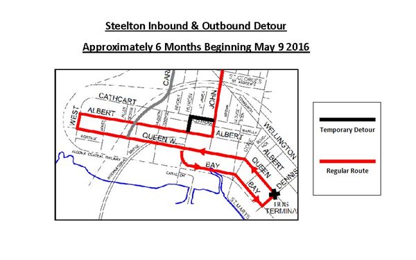 Steelton Inbound Outbound Detour