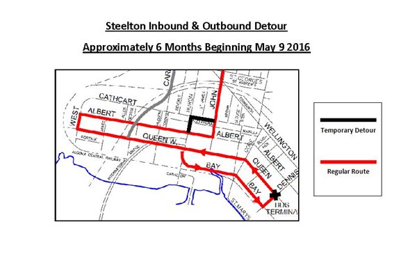 Steelton Inbound Outbound Detour Steelton Inbound Outbound Detour