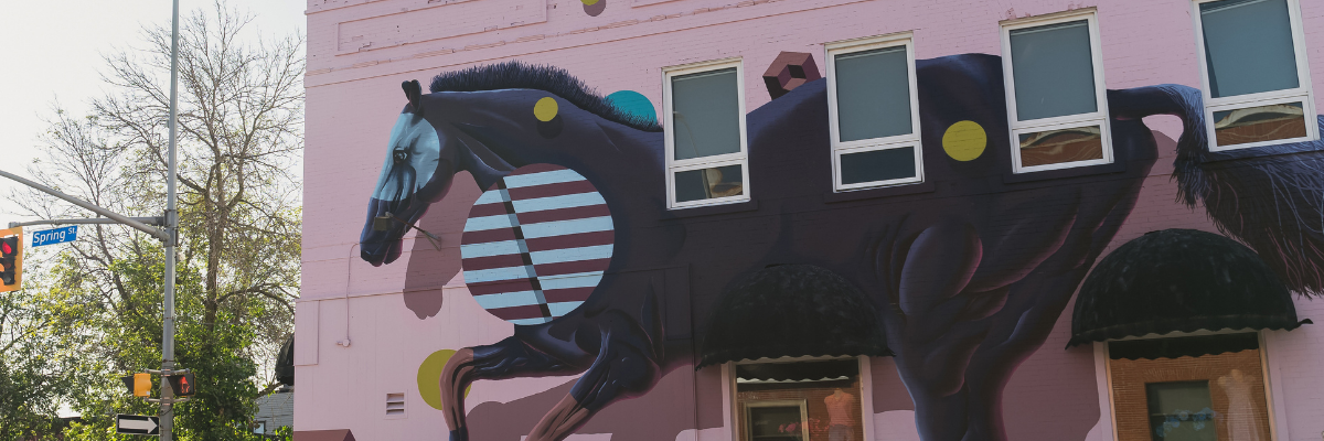 House mural in downtown Sault Ste. Marie