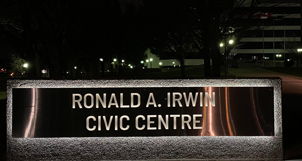 Photo of the Ronald A. Irwin Civic Centre.