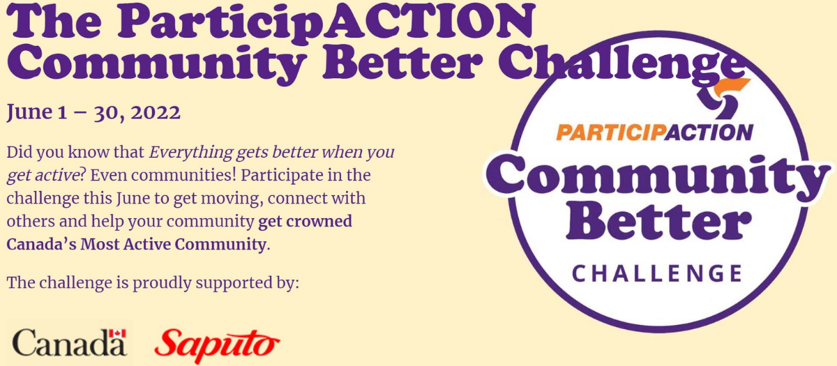 Graphic that reads: ParticipACTION Community Better Challenge.