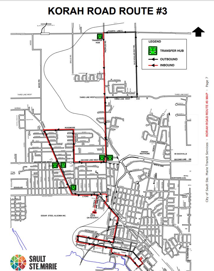 Bus Routes and Schedules - City of Sault Ste. Marie