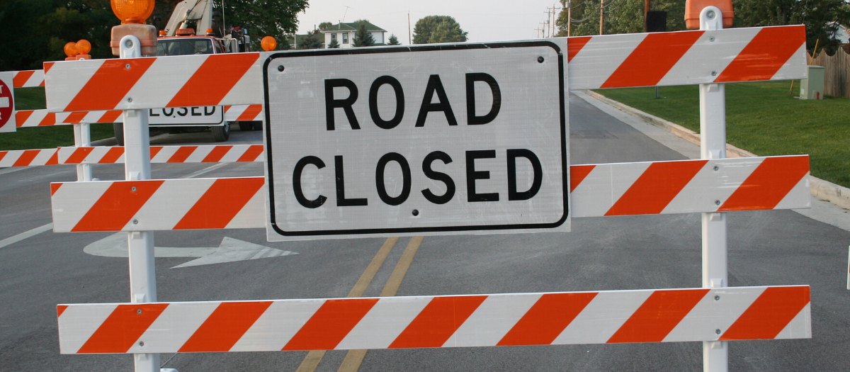 Road closure Second Line West at Leigh s Bay Road City of