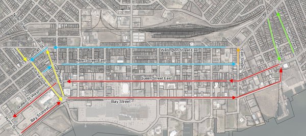 Map Of Sault Ste Marie Ontario Streets Downtown Traffic Study - City Of Sault Ste. Marie