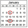 Parabus Calendar Example