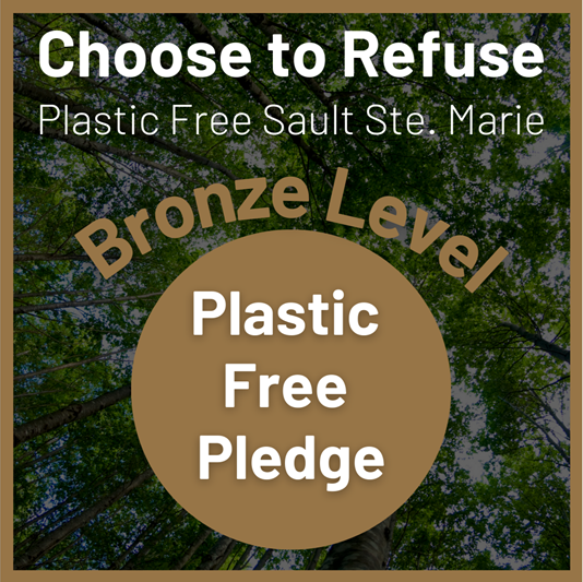 Choose to refuse Plastic bronze level graphic