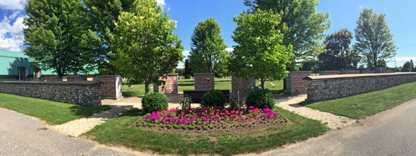 Vibrant flower beds, creating a charming and colorful outdoor scene.