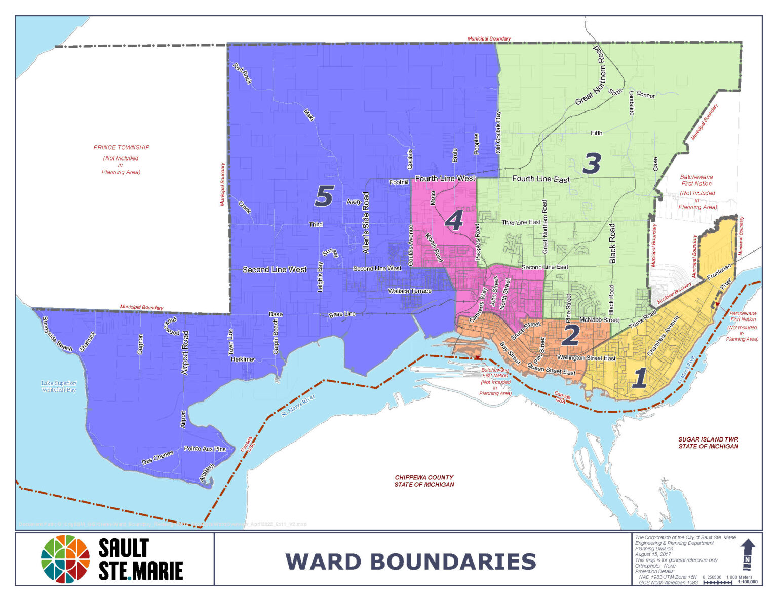 Ward Boundaries - City of Sault Ste. Marie