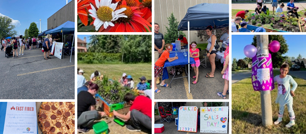 A collage of multiple events held for the Neighbours Helping Neighbours Grants