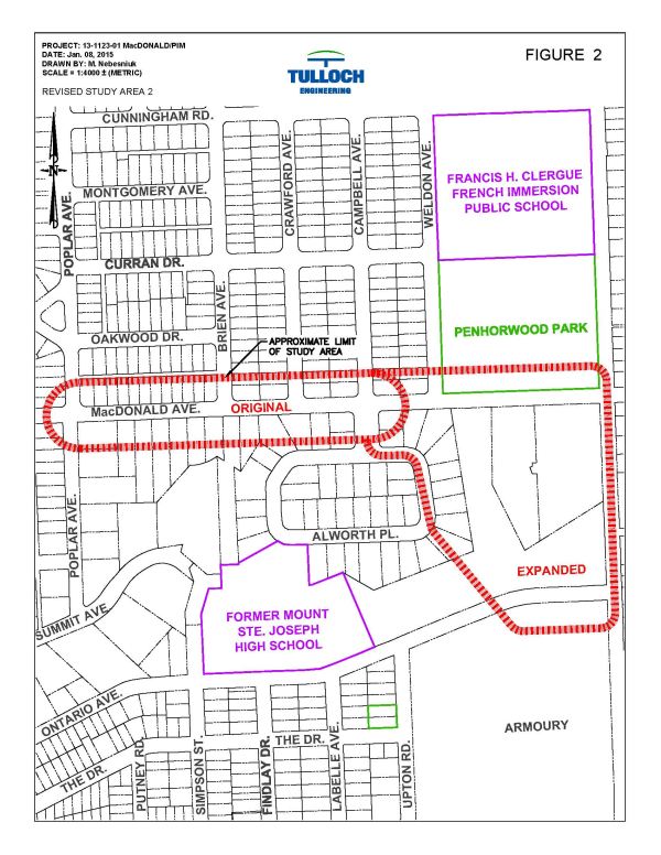 Map of Flooding McNabb MacDonald Study Area 2