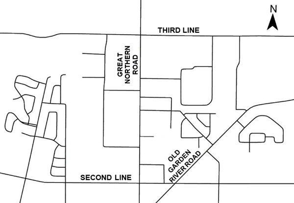 Map of Second Line GNR traffic EA study area