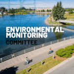 Environmental monitoring Committee, 2 people riding bikes along the waterfront