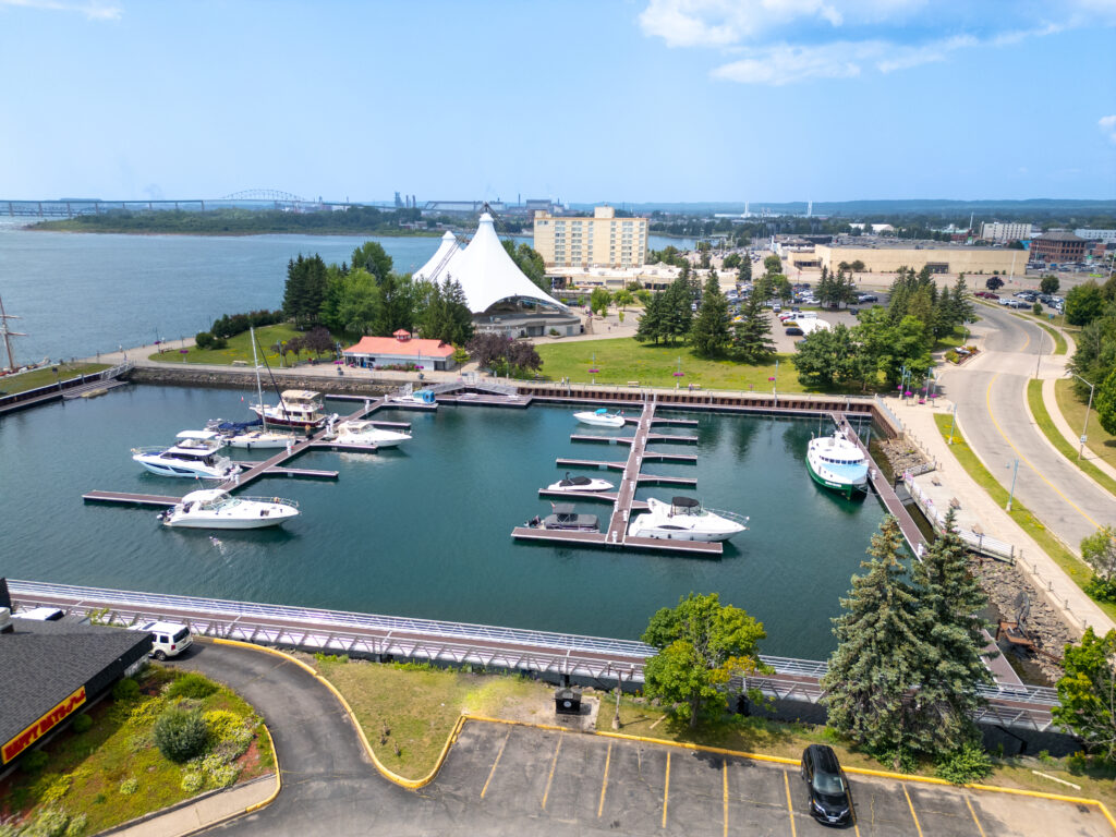 Drone view of Bondar Marina