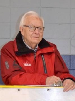 Man posed for photo for Sports Hall of Fame