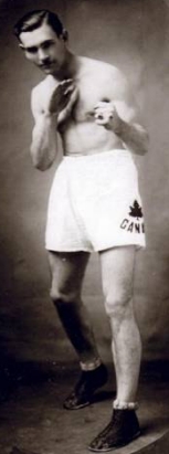 Raymond Smillie posing with fists up