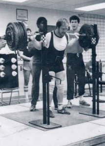 Karl Hult lifting weights
