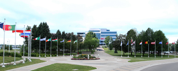 Gallery of Flags outside of City Hall